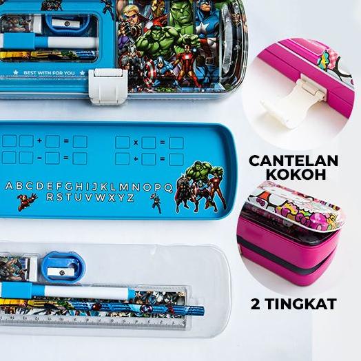 

Dapatkan Segera Tempat Pensil Tingkat / Kotak Pensil / Study Set + Whiteboard CC-29 T77^