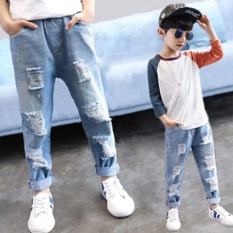 CELANA RIPPED UNISEX 1-10tahun