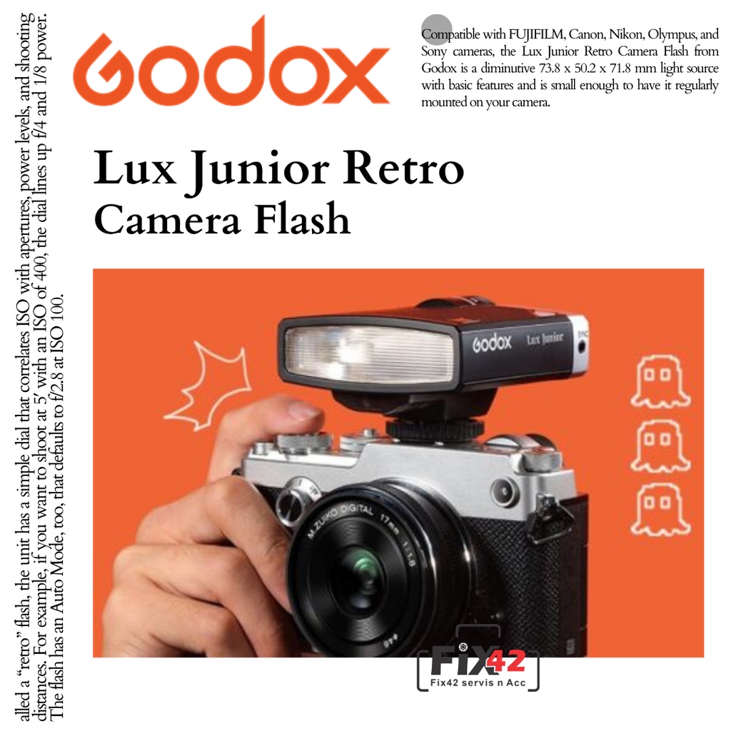 Jual Flash Godox Lux Junior Retro Camera Flash | Shopee Indonesia