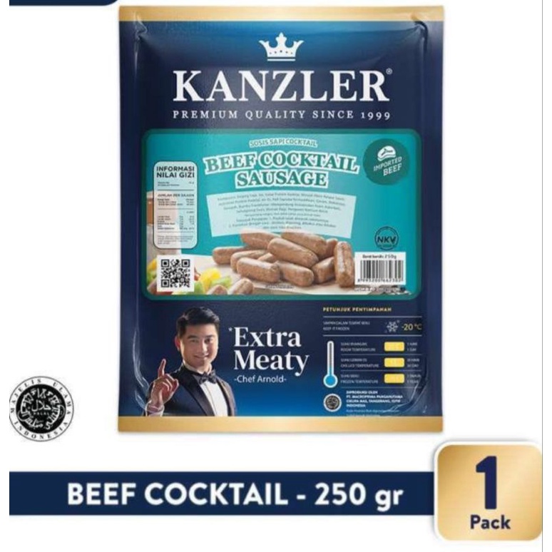 

KANZLER Sosis Beef Cocktail Sausage 250gr | Frozen Food I Sosis Sultan