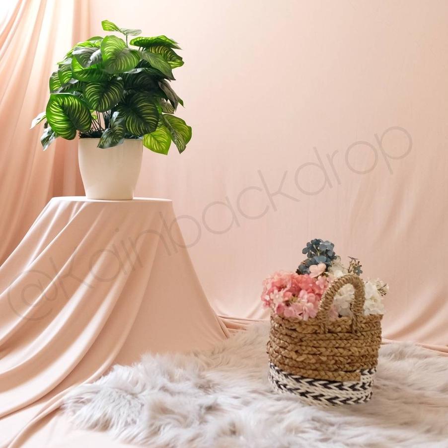 KAIN BACKDROP KAIN BACKGROUND KAIN DEKORASI KAIN POLOS KAIN FOTO BACKDROP FOTO CREAM KREM COKLAT
