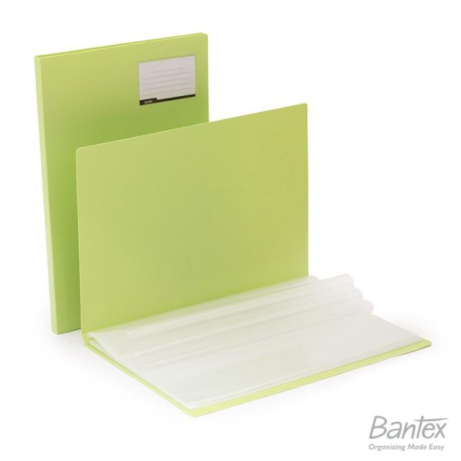 

MURAH Bantex Display Book Clear Holder Folio F4 Pastel Color Pistachio