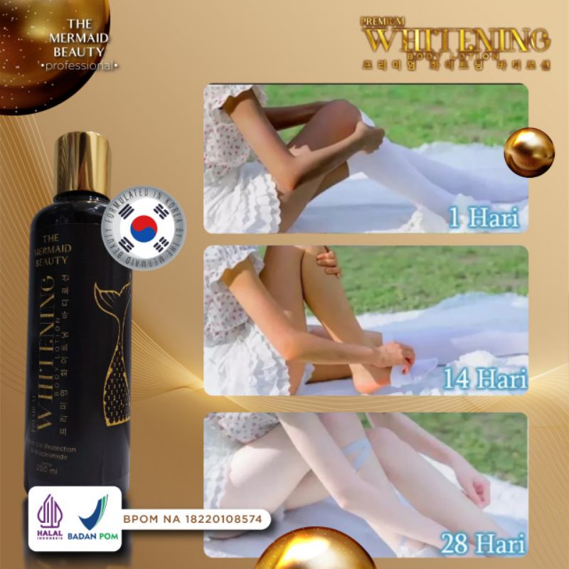 🇰🇷!HALAL! BPOM PREMIUM WHITENING LOTION TONE UP 250ML