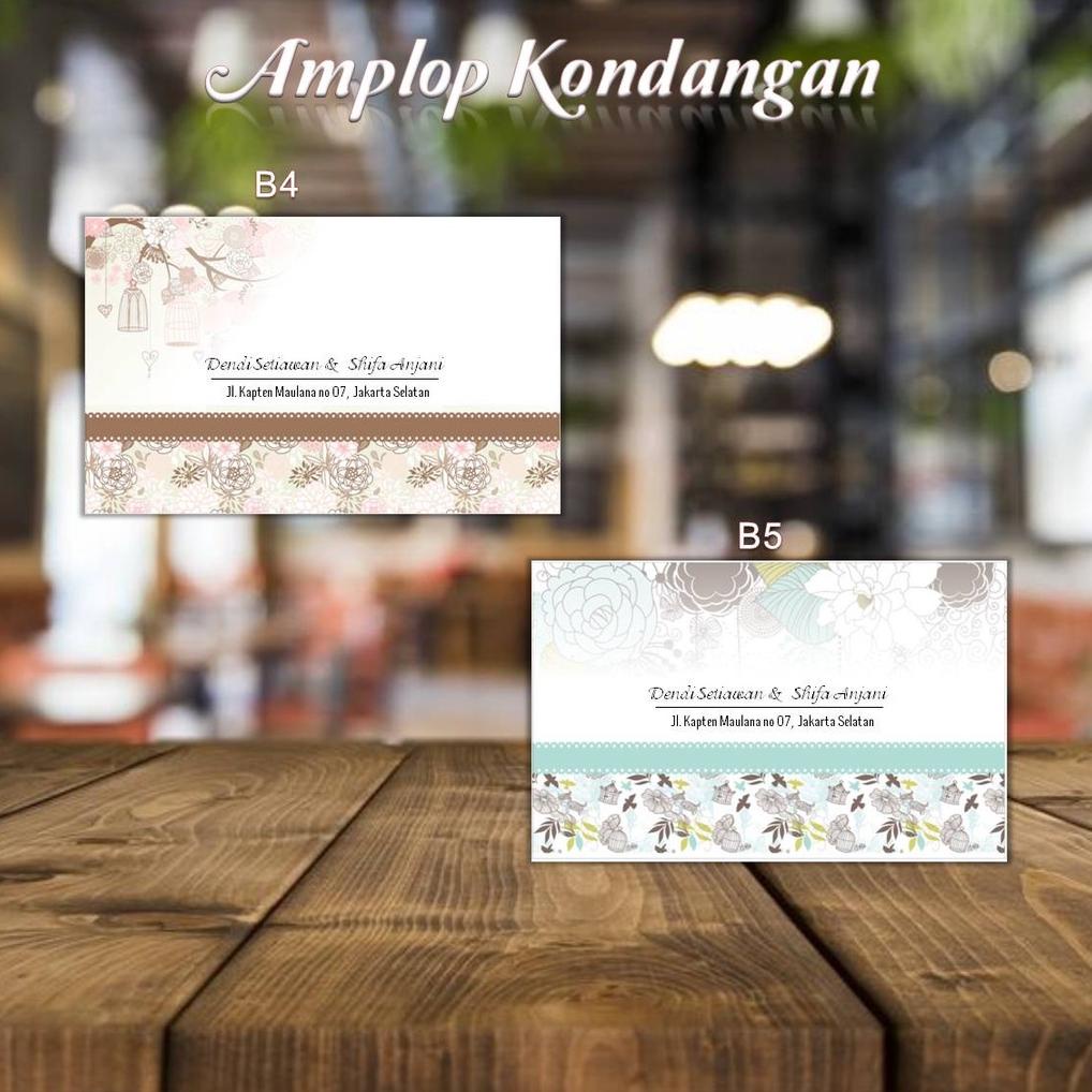 

[Z-9@U ♥) Kode B4, B5 - Amplop Kondangan / Amplop Desain / Amplop Nama - @TM_Dsain isi 50pcs langsung kirim
