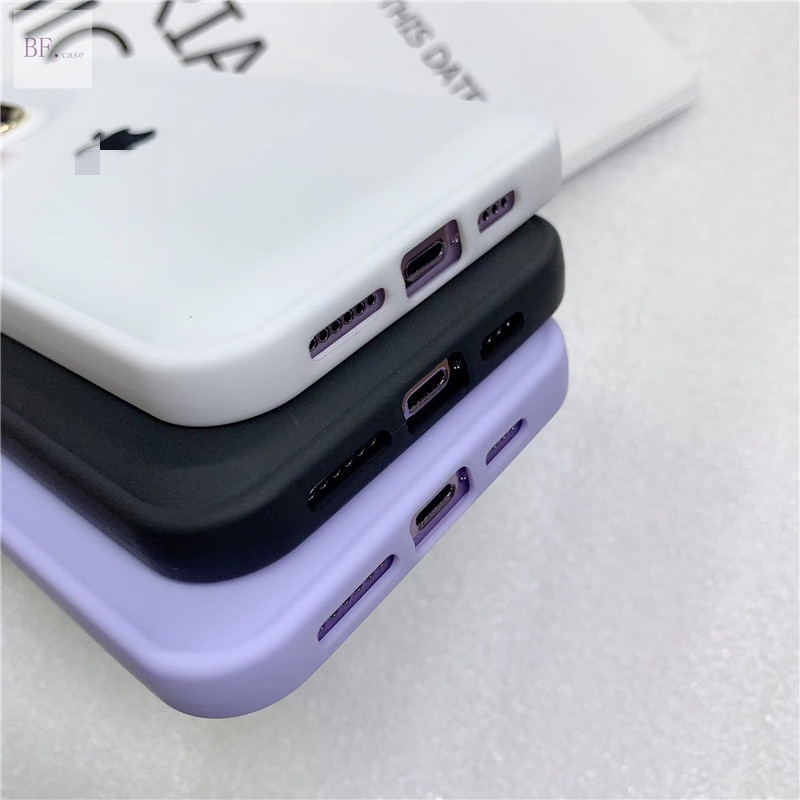 IPHONE (Gaya Roti Tawar) Untuk Iphone12 13 Pro Max Plating Lensa Soft Silicone Bump Case