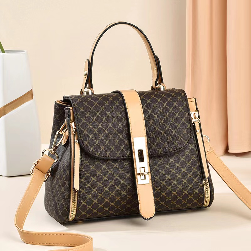 JK 995 1KG MUAT 2PCS TAS HAND BAG KECIL WANITA FASHION IMPORT SELEMPANG MOTIF ELEGAN E5338 C8870 P9062 PU C05-1