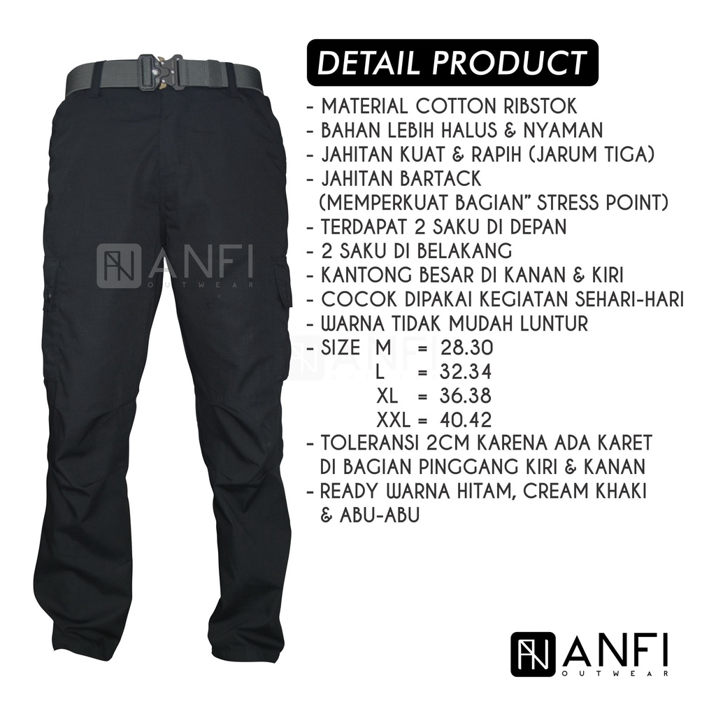 CELANA CARGO PANJANG PRIA OUTDOOR REGULAR-FIT