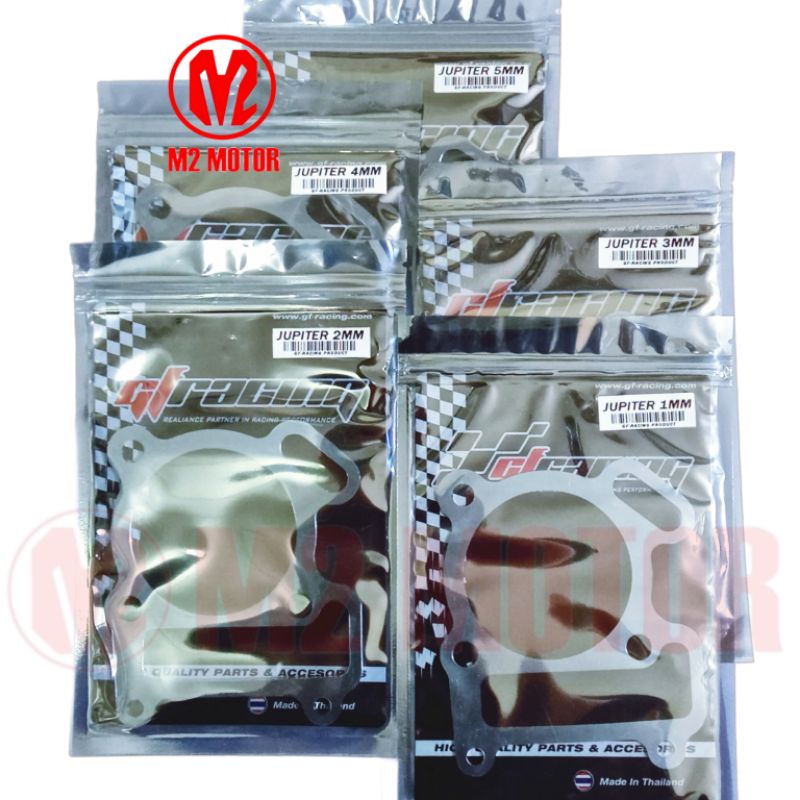 PAKING BLOK BAWAH JUPITER Z 1,2,3,4,5 MM ALUMUNIUM GF RACING