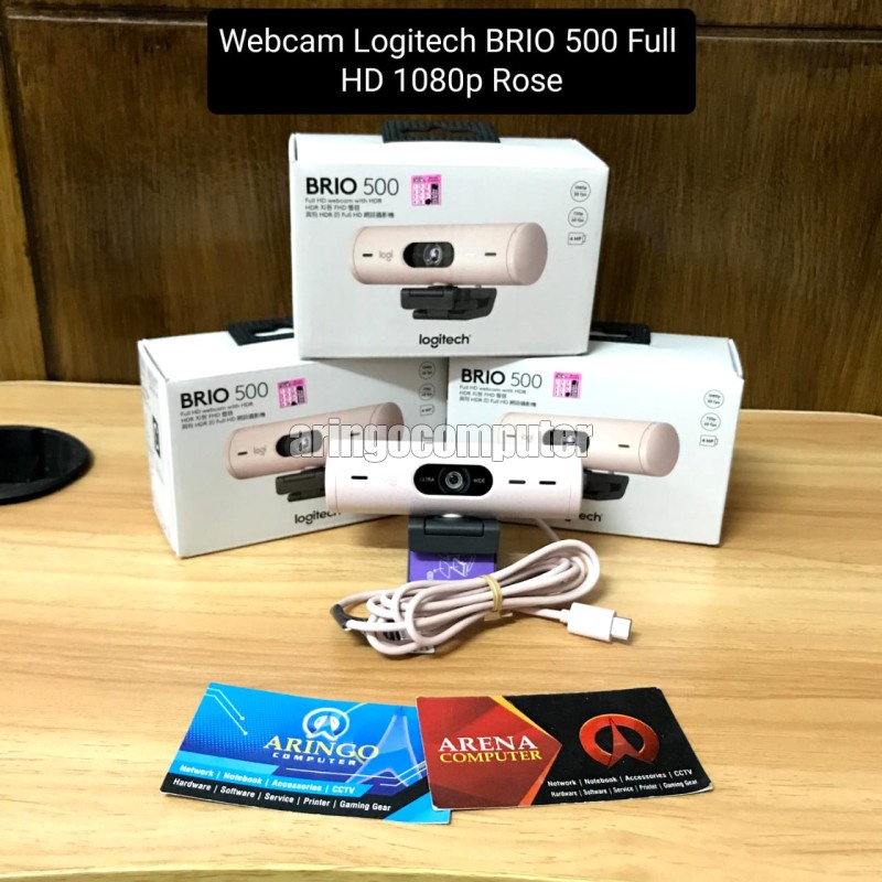 Webcam Logitech BRIO 500 Full HD 1080p Rose