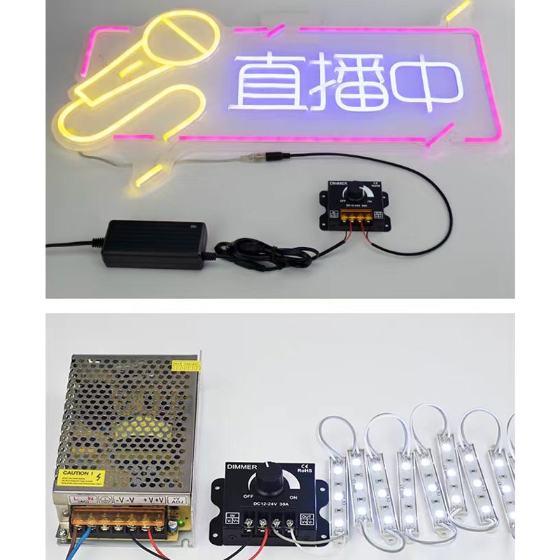 【DC 12V-24V】Pengatur Kecerahan/LED Strip Brightness Adjuster/Lampu Dimmer