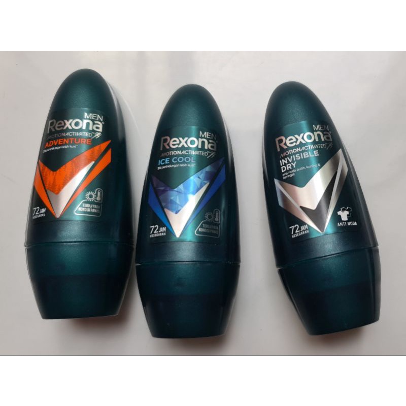 cashback Rexona men laki cowo pria deodorant roll on 45ml