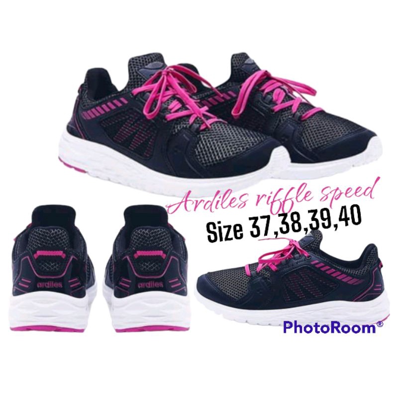 Sepatu wanita ardiles platinum riffle speed hitam
