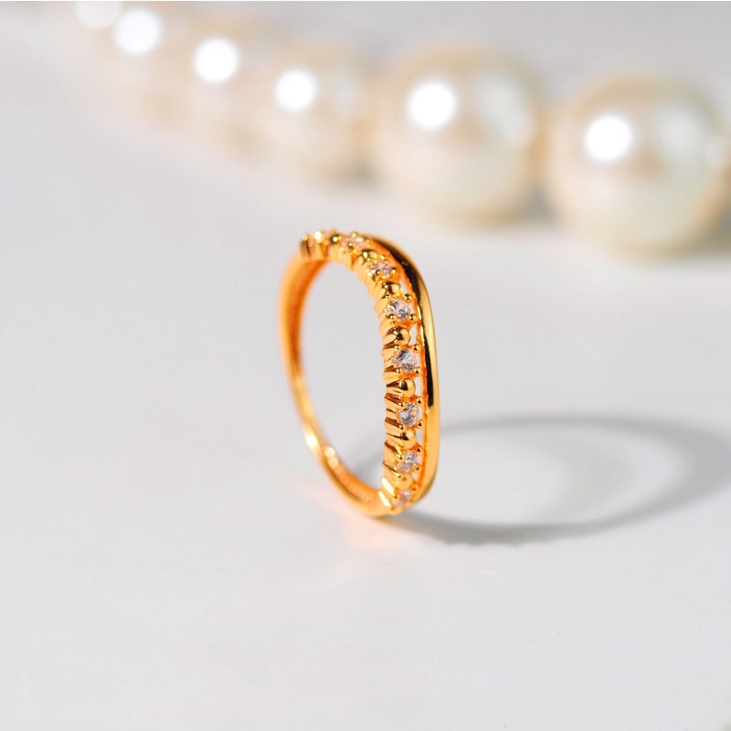 Cincin Emas Listring Melengkung List Samping- Toko Emas Gadjah