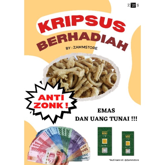 

SNACK BERHADIAH | KRIPSUS BERHADIAH | KERIPIK USUS | SNACK VIRAL