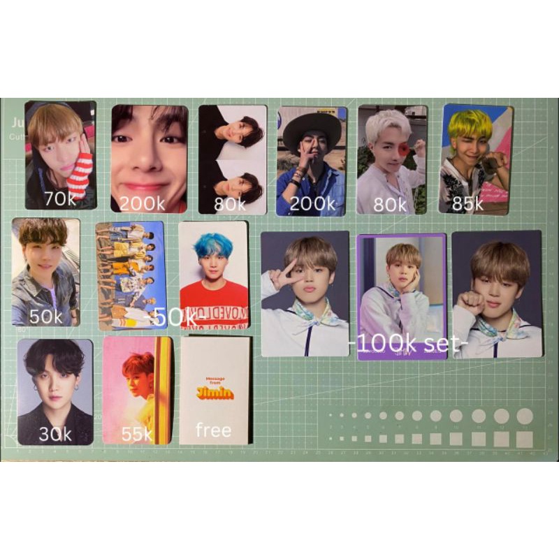 Photocard PC BTS Bangtan RM Suga Jimin Jhope Taehyung V | Tae zoom pt.1 | Jimin Unyel Jimin Minyak T