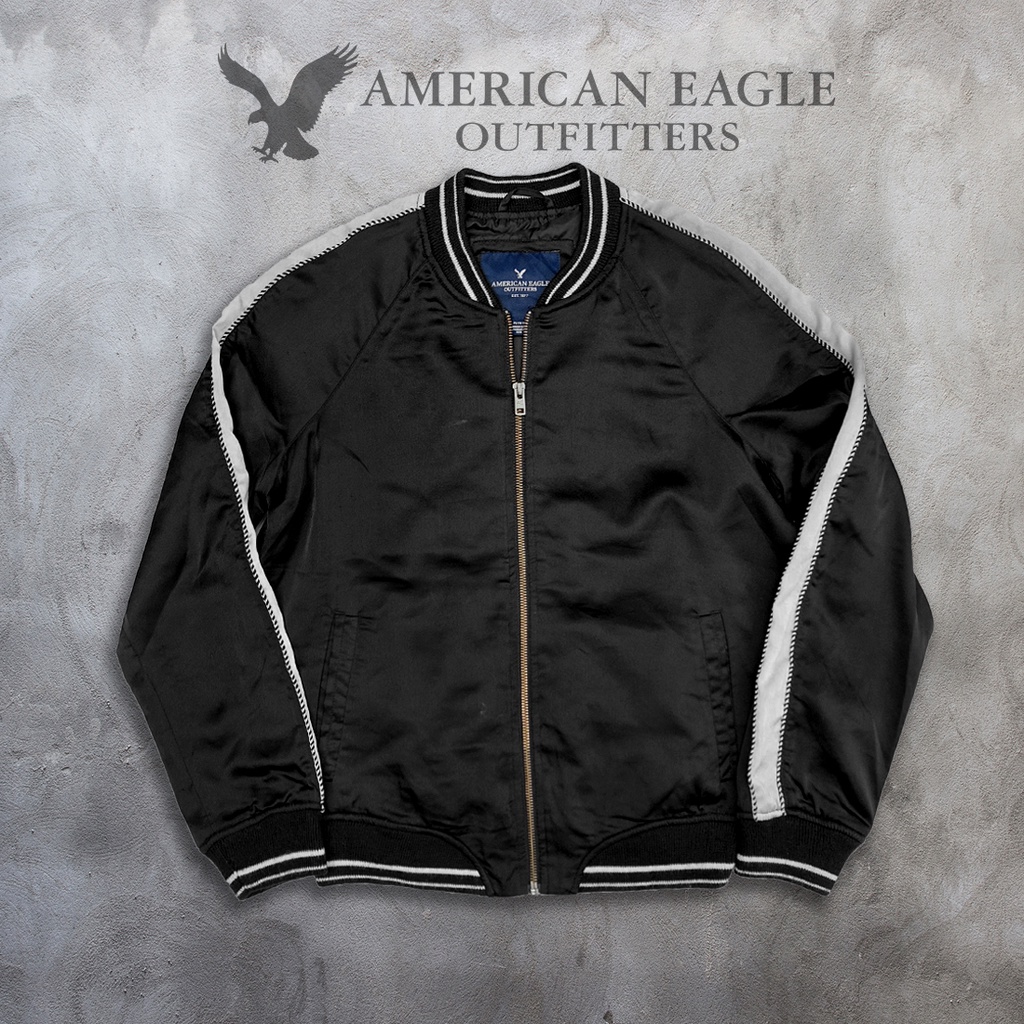 Jaket Light Varsity Sukajan American Eagle Original - M