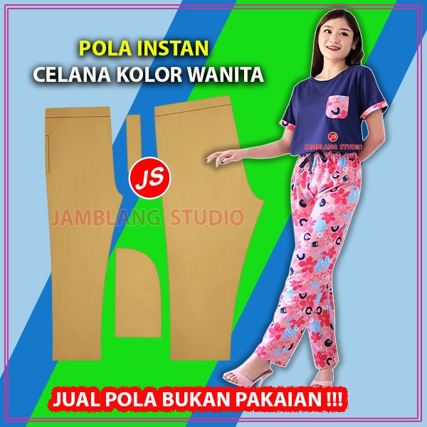 Pola Instan Celana Kolor Wanita | Rotsa.Id