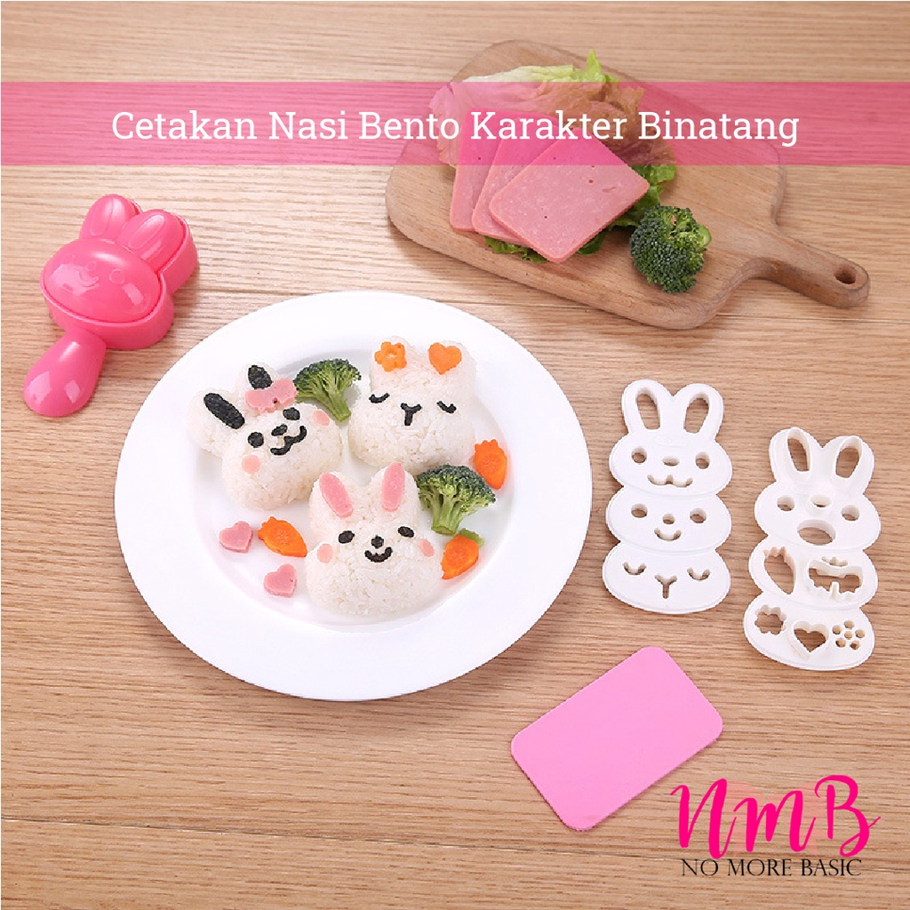 Cetakan Nasi Bento Karakter Binatang Bekal Anak