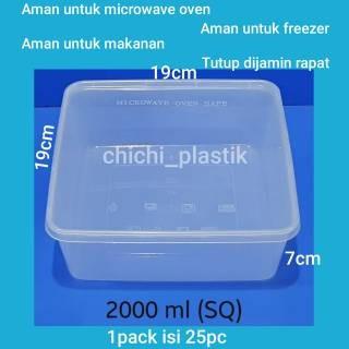 Thinwall Food Container 2000Ml / Kotak Bening / Mangkok Plastik