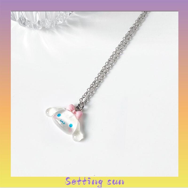 Sanrio kartun kalung lucu aksesoris fashion Korea untuk pria dan wanita TN