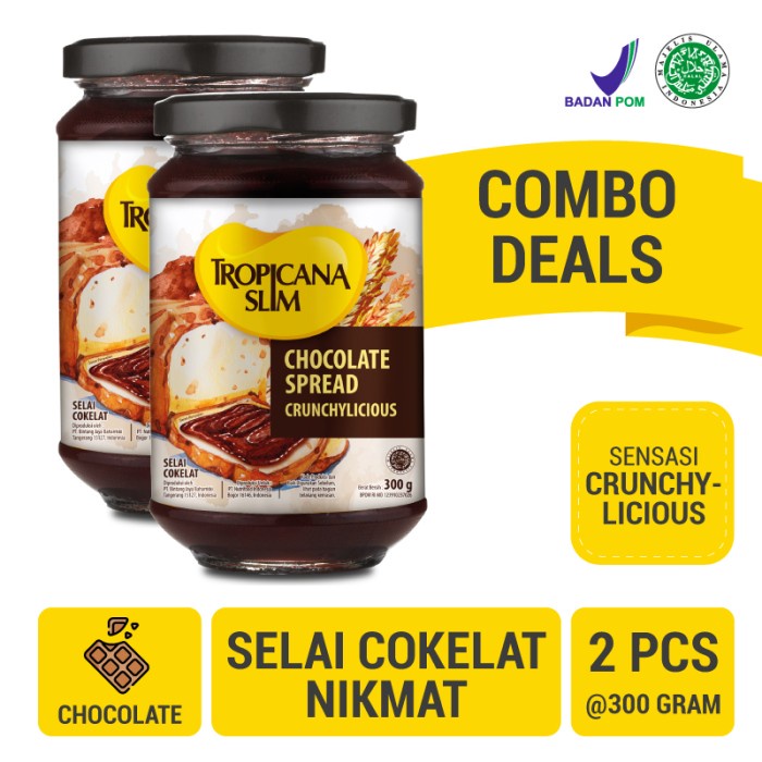 

Twin Pack: Tropicana Slim Chocolate Spread 300g