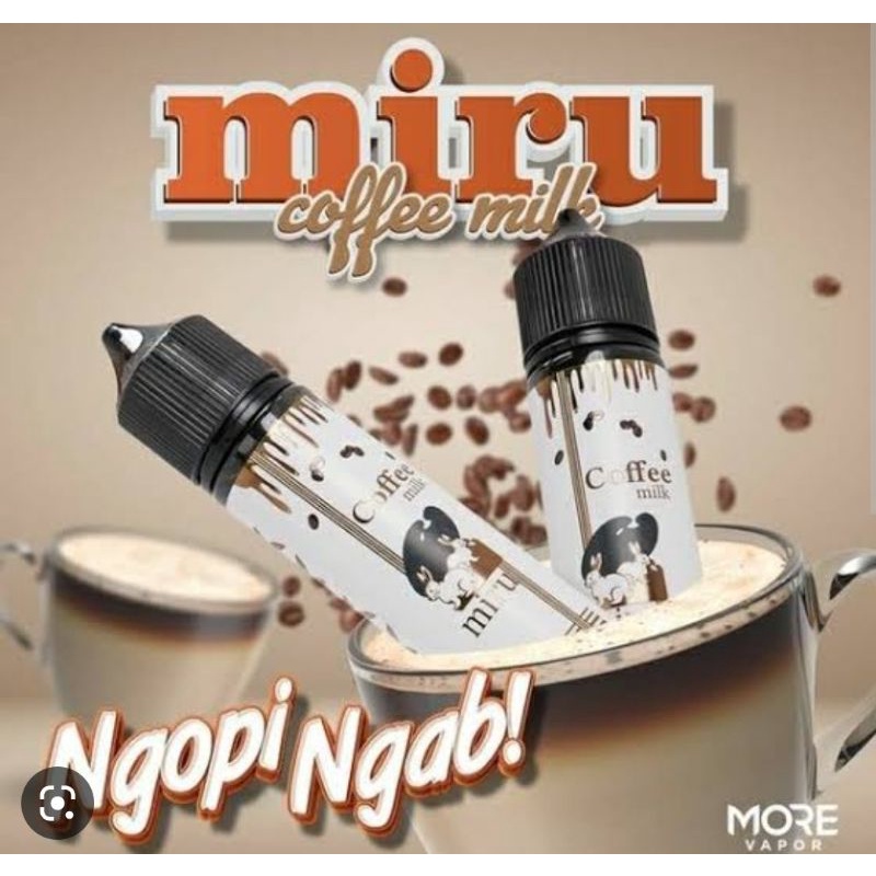 60ml creamy coffee milk kopi susu krim miru liquid