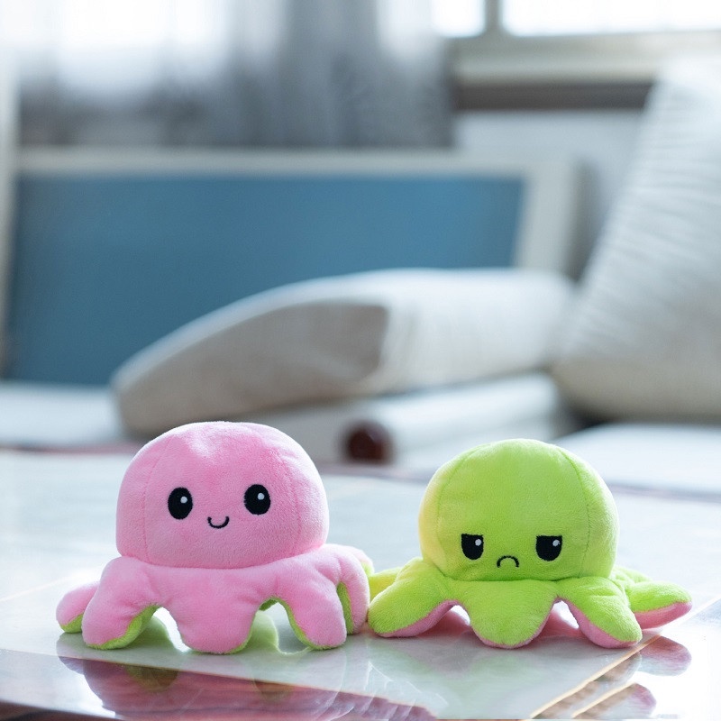 20cm Poppy Playtime Dua Sisi Mainan Mewah Flip Bolak Balik Dua Wajah Memutar Lembut Mainan Boneka Boneka Untuk Anak-Anak