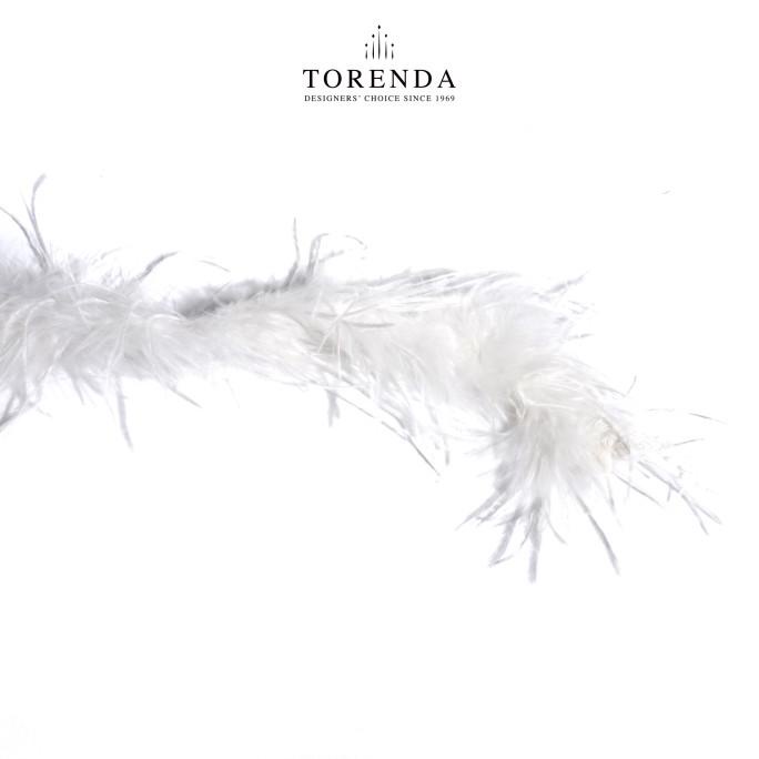 Torenda Feathers Swan Payet Ostrich Varian warna/ 2 Yard-Bulu