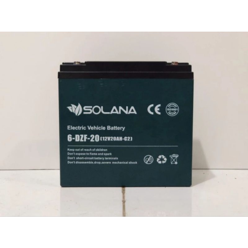 Solana Aki Sepeda Listrik Uwinfly Goda Pasific 12 Volt 12 Ah 6-DZF-20