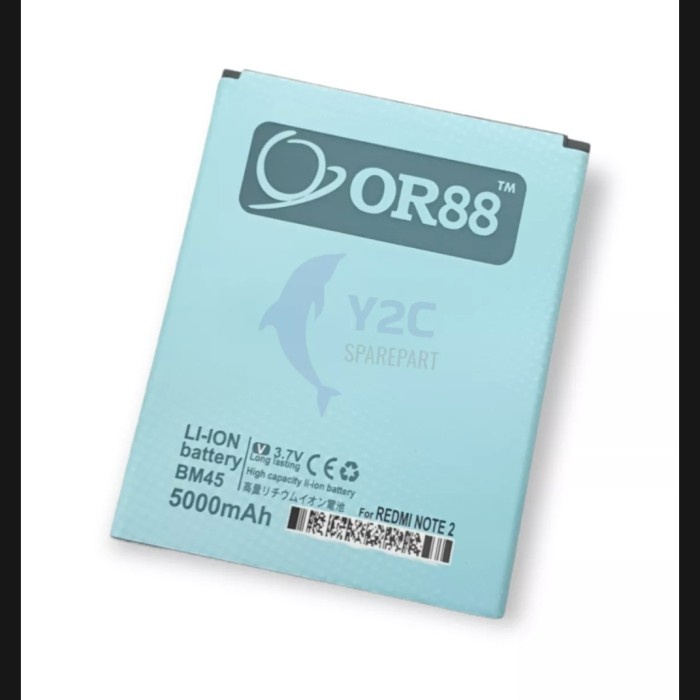 XIAOMI REDMI NOTE 2 BATRE BATERAI OR88 LONGLASTING BM45 / BM 45 DOUBLE