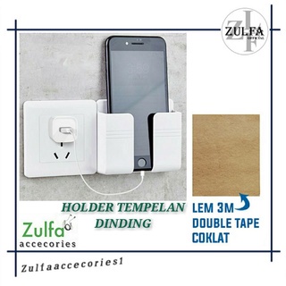 Rak Holder cas Hp Tempel Tembok - tempat charger tempel dinding