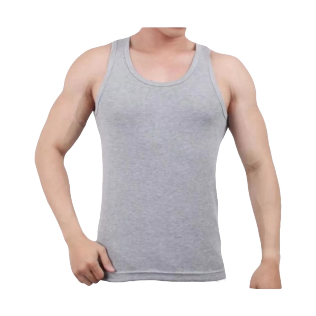 KAOS DALAM PRIA DEWASA / KAOS  SINGLET AGREE SPORT JUMBO WARNA POLOS KATUN SUPER SOFT &amp; COOL