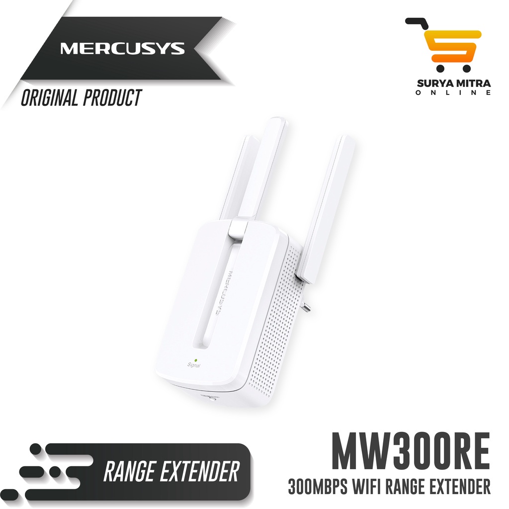 Mercusys 300Mbps Wi-Fi Range Extender MW300RE