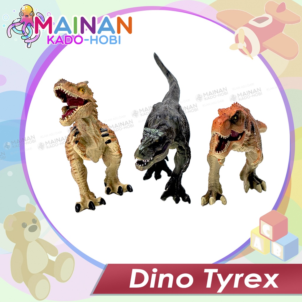 MAINAN ANAK MINIATUR ZOO ANIMAL BINATANG HEWAN BONEKA DINO TYREX