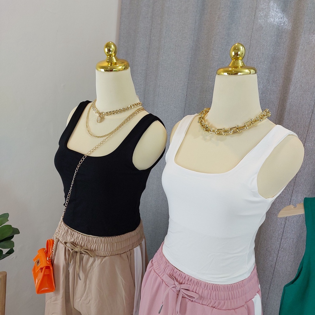 TANKTOP SQUARE TANGKWA FASHION WANITA IMPORT BANGKOK CODE T2