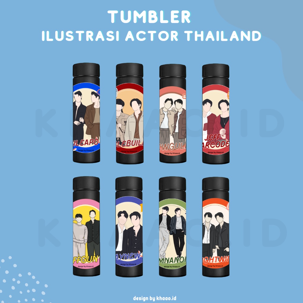 Tumbler Ilustrasi Actor Thailand Couple Merch Thailand raikantopeni