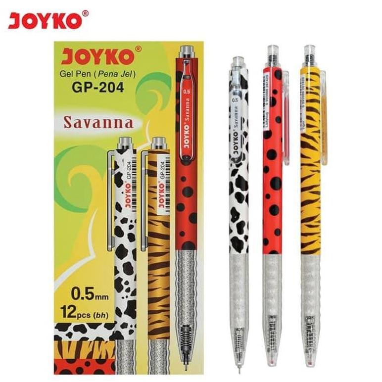 

PULPEN GEL PEN SAVANNA JOYKO [GP-204/12 PCS] / BALLPOINT PENA PEN [0.7 MM/1 PACK] TERLARISS...,,,,,