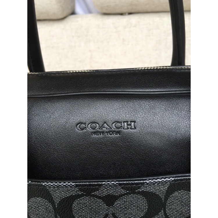 Coach 71794 PVC men's leisure business briefcase shoulder bag diagonal cross bag handbag  gwb