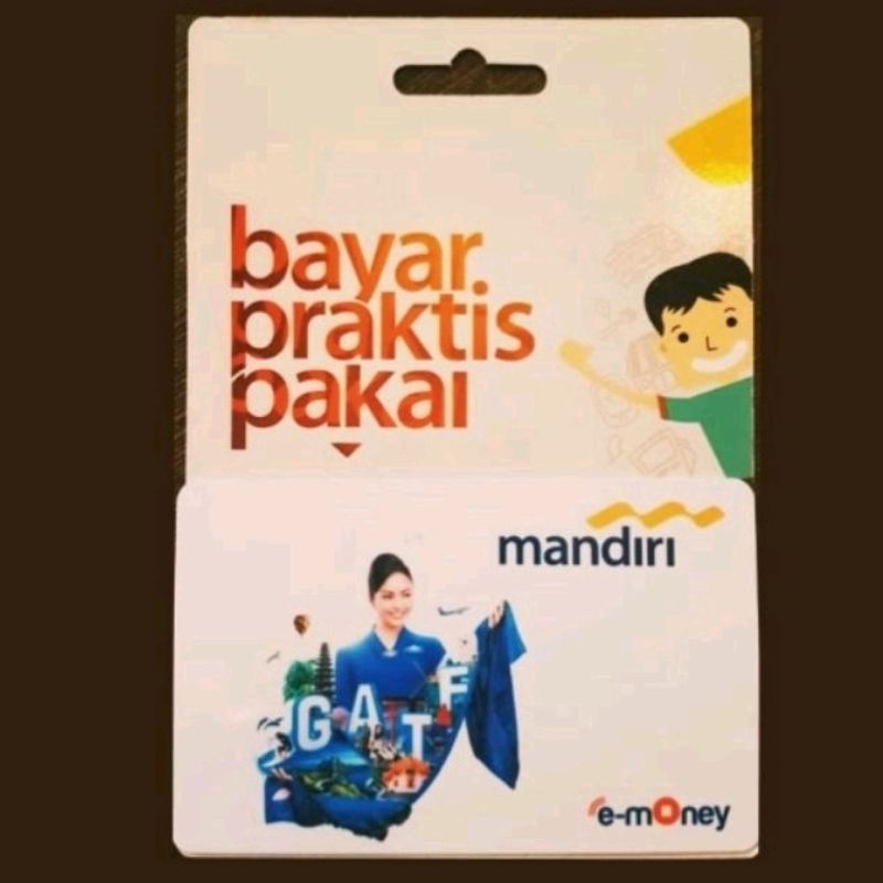 Mandiri eMoney Bank Mandiri GATF Edition (GARUDA Travel Fair) ORI /Like eTOLL Tapcash Flazz or Brizzi