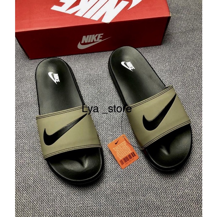 SENDAL SLIDE SLOP Niki  ARMY CASUAL PRIA DAN WANITA FREE BOX + PAPERBAG