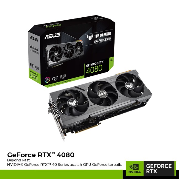 VGA ASUS GeForce RTX 4080 TUF OC GAMING 16GB GDDR6X