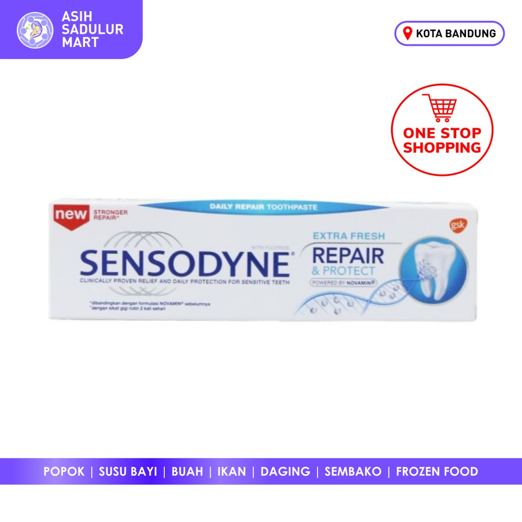 Sensodyne Pasta Gigi Repair and Protect Extra Fresh 100gr Bandung