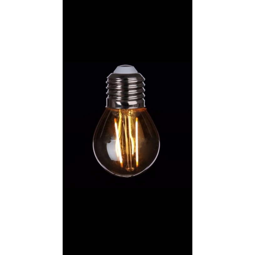 LAMPU LED FILAMEN 1WATT/2WATT/4WATT E27 BOHLAM EDISON G45 BULB KACA BENING CAHAYA KUNING /WARM WHITE