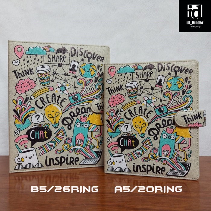 

BINDER PRINTING MOTIP CREATE DREAM A5/RING 20, B5/RING 26