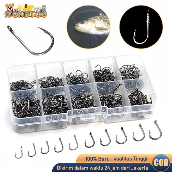 [Bayar DiTempat] Kail Pancing Set 300pcs 600pcs Mata Kail Pancing Aneka Fishing Hook
