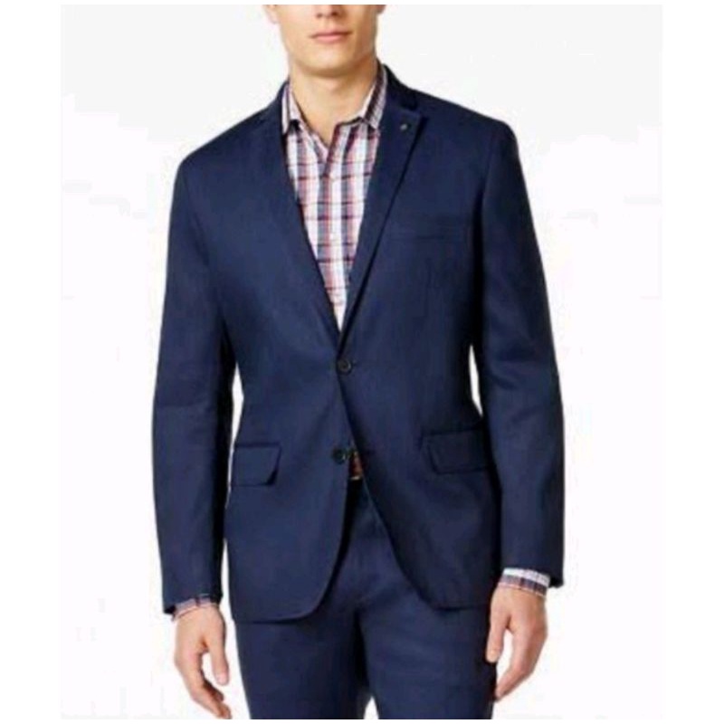Jas Biru Navy Pria Slim Fit