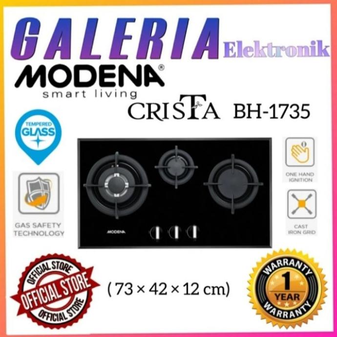 Jual Kompor Tanam Gas Hob Modena Tungku Crista Bh Bh Cm