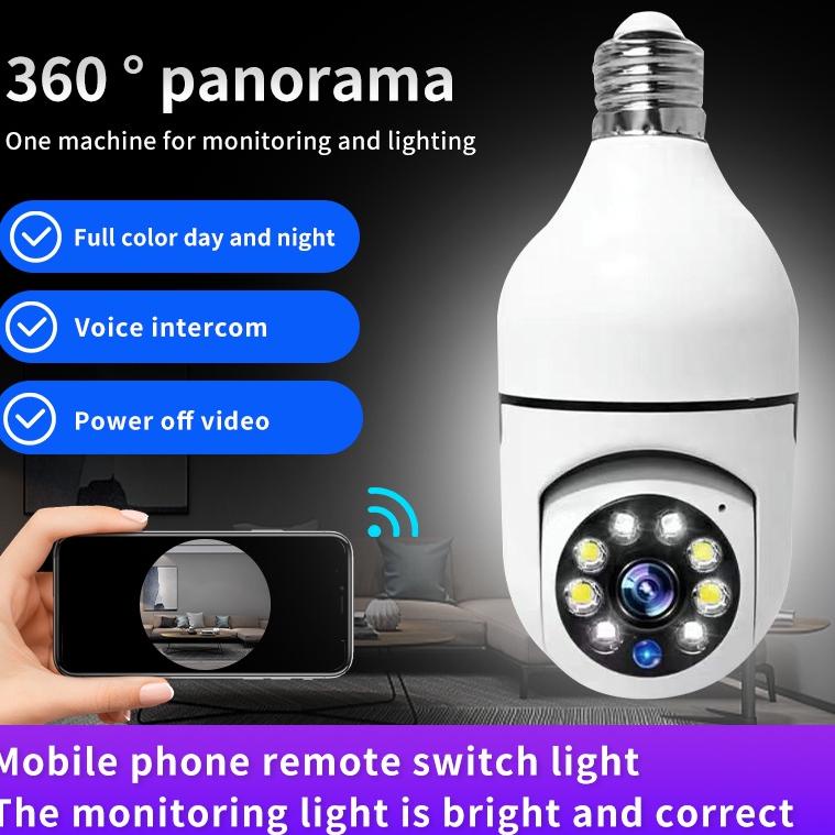 [KODE 6] cctv lampu，kamera cctv wifi ，kamera cctv ，cctv outdoor，camera cctv ，cctv cameraHD Smart 108