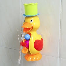Dolphin &amp; duck Water Wheel Bath Shower Wheel Toy Unik