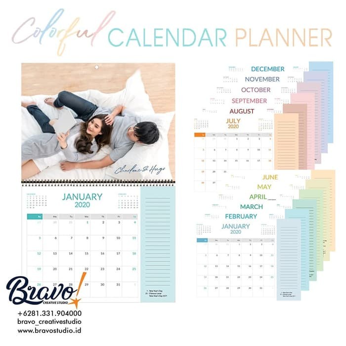 

populer] Colorful Planner Calender Diary Kalender Dinding Cute agenda A3 no pic